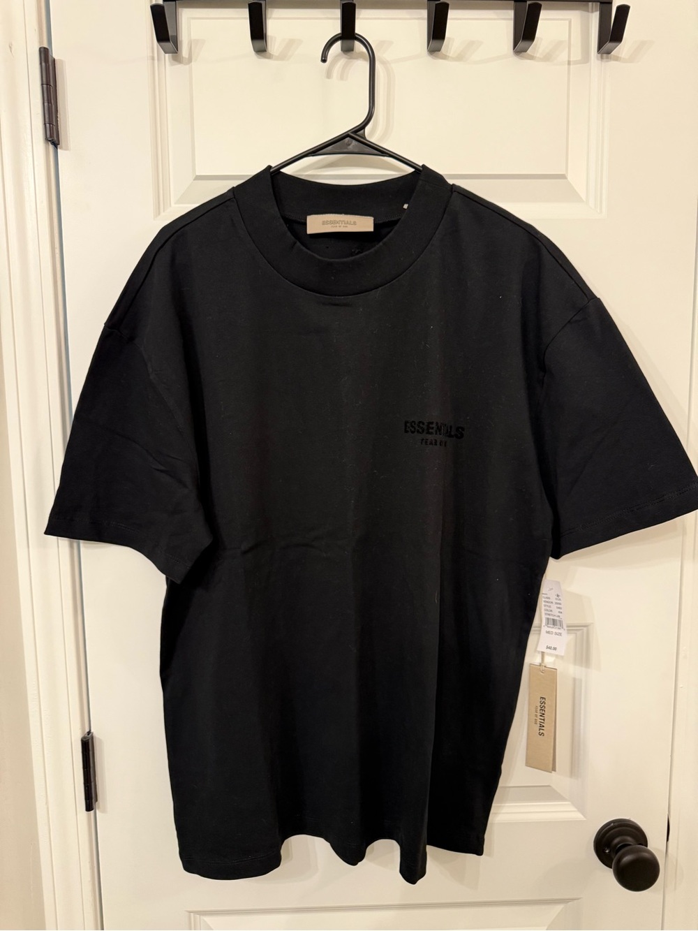 Fear of God ESSENTIALS Black Short Sleeve Crewneck T-Shirt